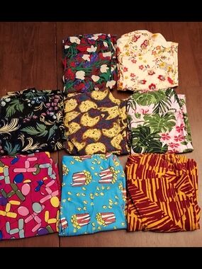 LuLaRoe Assorted Patterned Leggings - Bright Multi-Color Prints